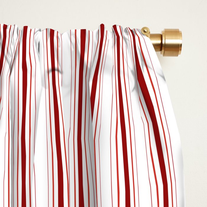 Candy cane stripe pattern Window Curtain Gallery Image 2