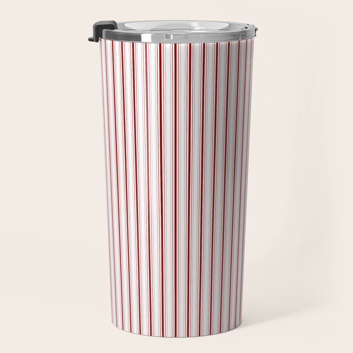 Candy cane stripe pattern Travel Mug Gallery Image 3
