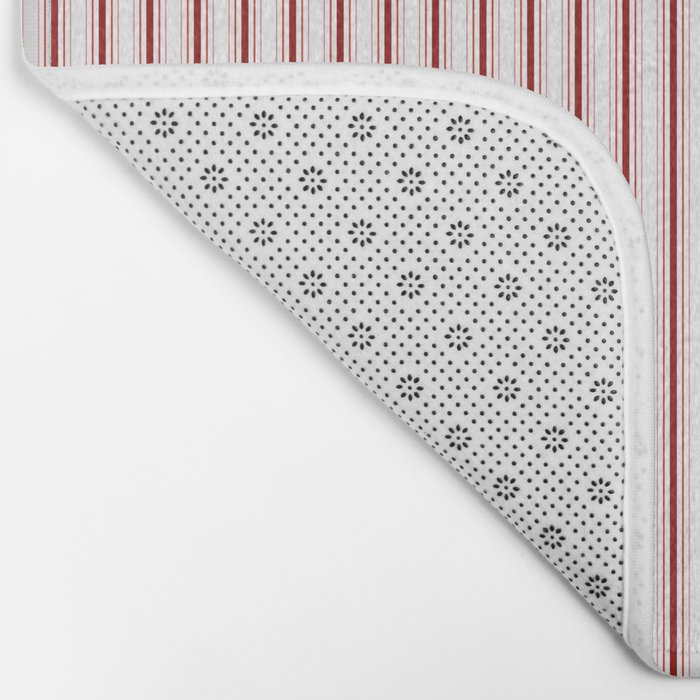 Candy cane stripe pattern Bath Mat Gallery Image 2