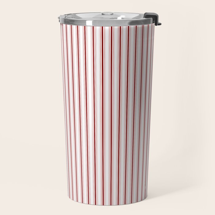 Candy cane stripe pattern Travel Mug Gallery Image 2