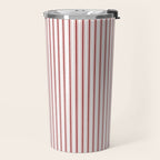 Candy cane stripe pattern Travel Mug Gallery Image 2
