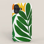 Mid Century Emerald Garden Botanical iPhone Case Gallery Image 1