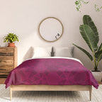 Abstract Minimalism in Raspberry Comforter Gallery Image 3