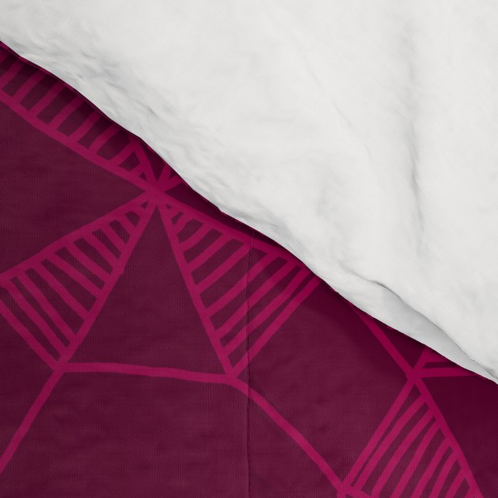 Abstract Minimalism in Raspberry Comforter Gallery Image 4
