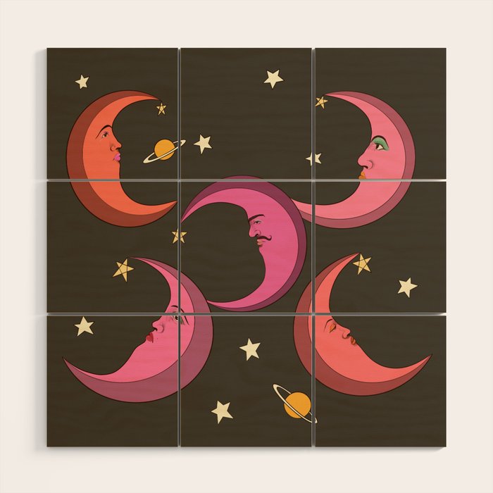 Many moons ago  Wood Wall Art Gallery Image 1