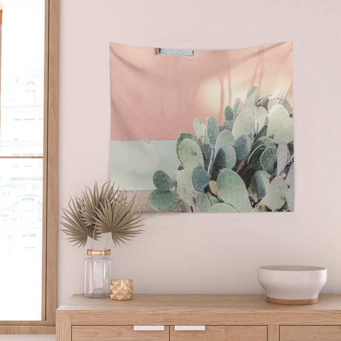Scenes from Marfa II x Pink Cactus Art Wall Tapestry Gallery Image 2