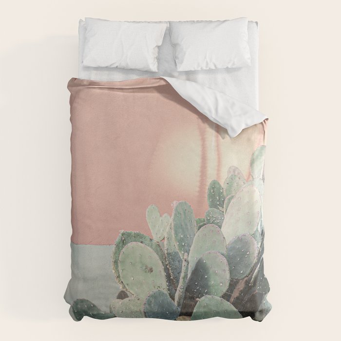Scenes from Marfa II x Pink Cactus Art Duvet Cover Gallery Image 1