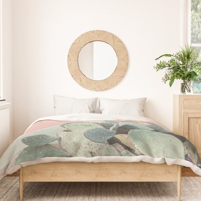 Scenes from Marfa II x Pink Cactus Art Duvet Cover Gallery Image 3
