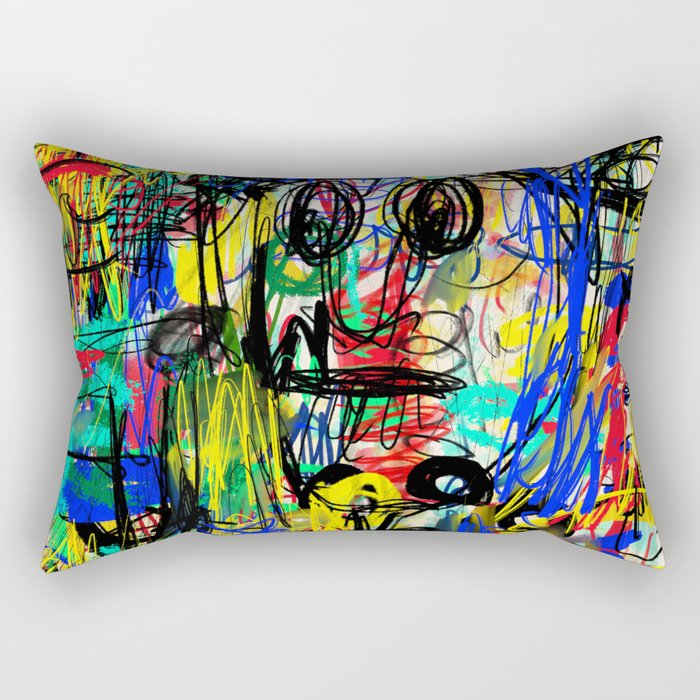 Urban Graffiti. Character 1. Rectangular Pillow Gallery Image 1