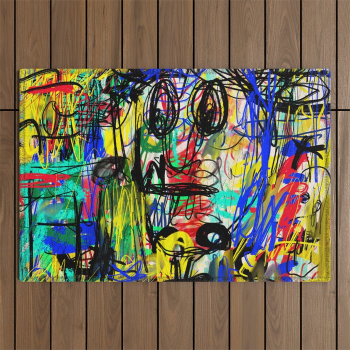 Urban Graffiti. Character 1. Outdoor Rug Gallery Image 1