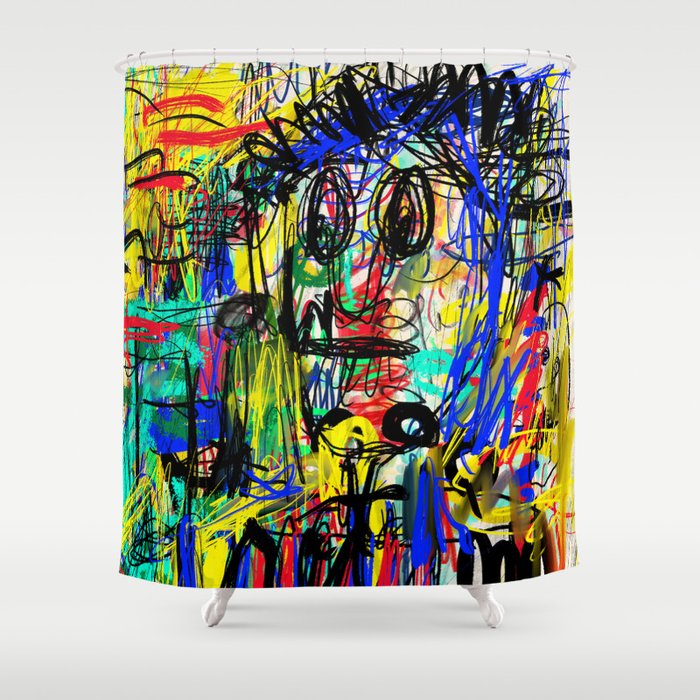 Urban Graffiti. Character 1. Shower Curtain Gallery Image 1