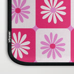 Checkered Daisies - Pink Laptop Sleeve Gallery Image 3