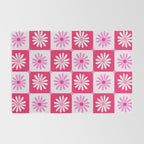 Checkered Daisies - Pink Rug Gallery Image 2