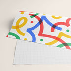 Colorful fun line doodle art pattern Wrapping Paper Gallery Image 2