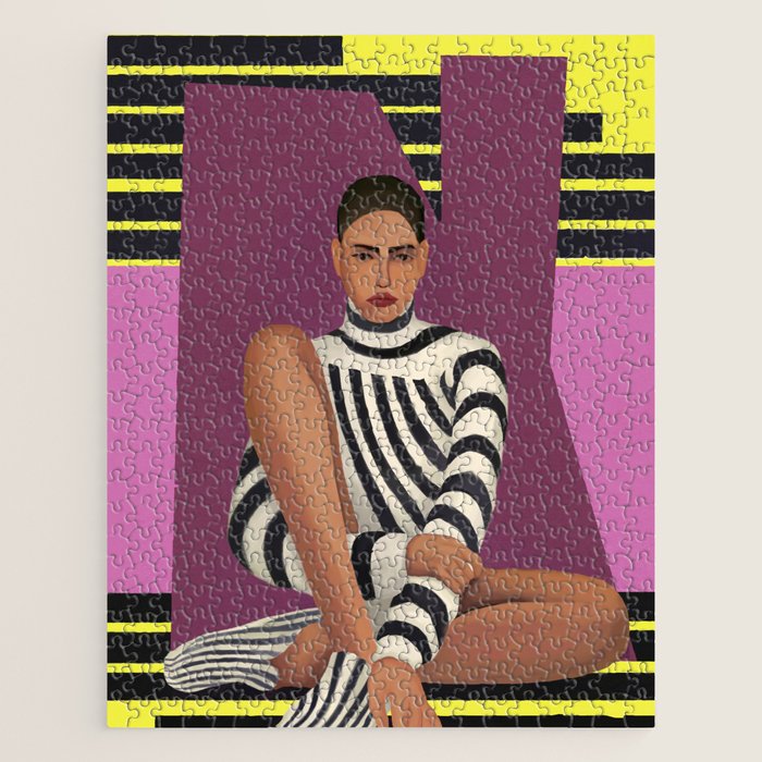 Stripes in Stillness Jigsaw Puzzle Gallery Image 1