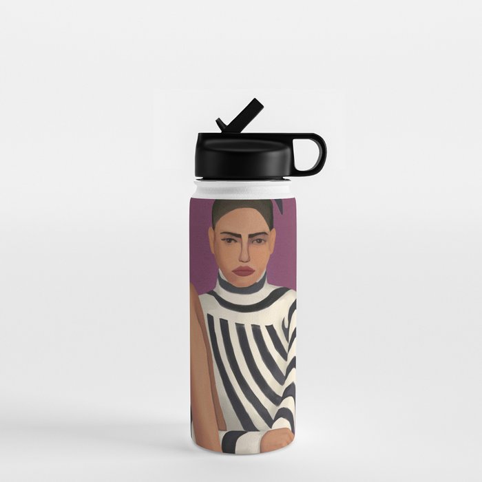 Stripes in Stillness Water Bottle Gallery Image 1