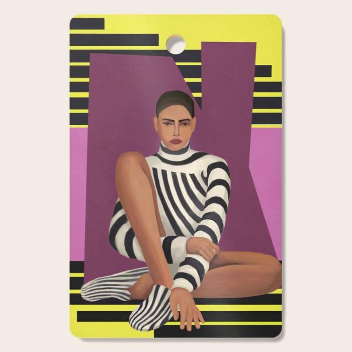 Stripes in Stillness Cutting Board Gallery Image 1