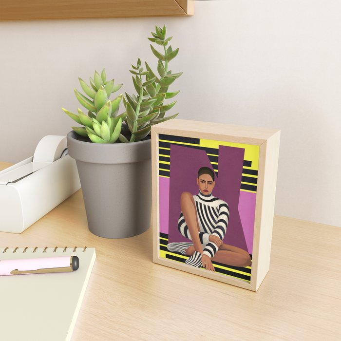 Stripes in Stillness Mini Art Print Gallery Image 2