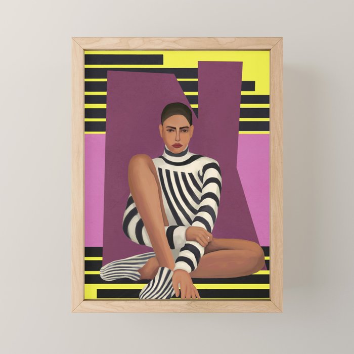 Stripes in Stillness Mini Art Print Gallery Image 1
