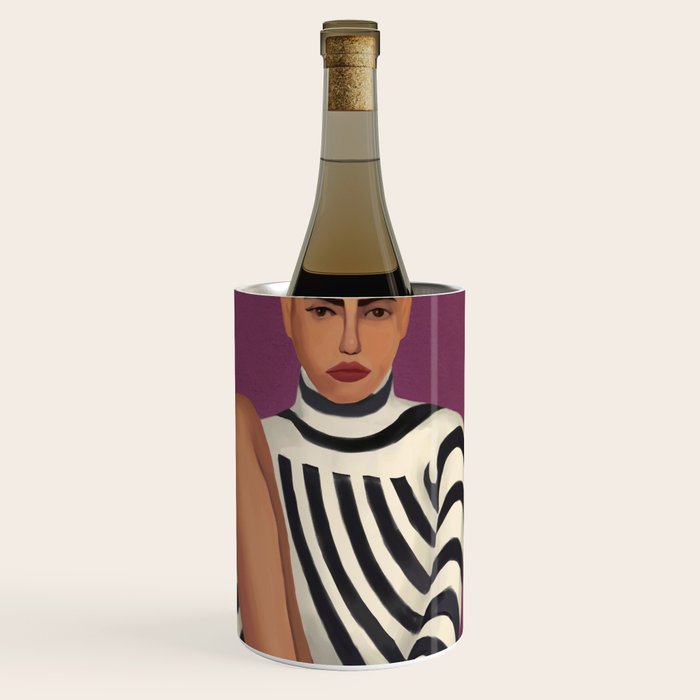 Stripes in Stillness Wine Chiller Gallery Image 1