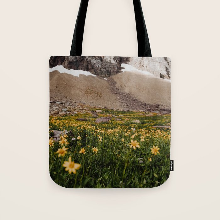 Glacier Wild Flowers Tote Bag Gallery Image 1