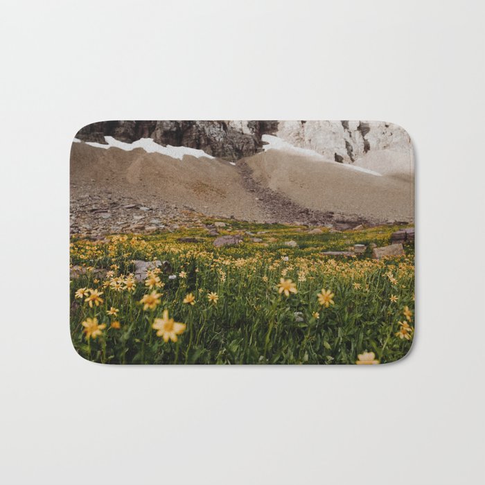 Glacier Wild Flowers Bath Mat Gallery Image 1