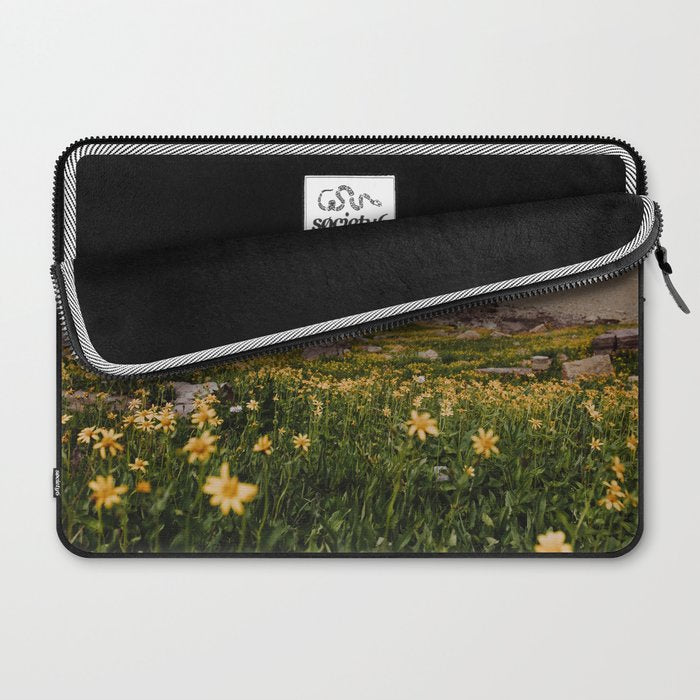 Glacier Wild Flowers Laptop Sleeve Gallery Image 2
