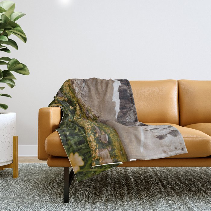Glacier Wild Flowers Throw Blanket Gallery Image 1