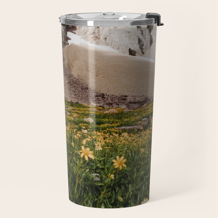 Glacier Wild Flowers Travel Mug Gallery Image 2