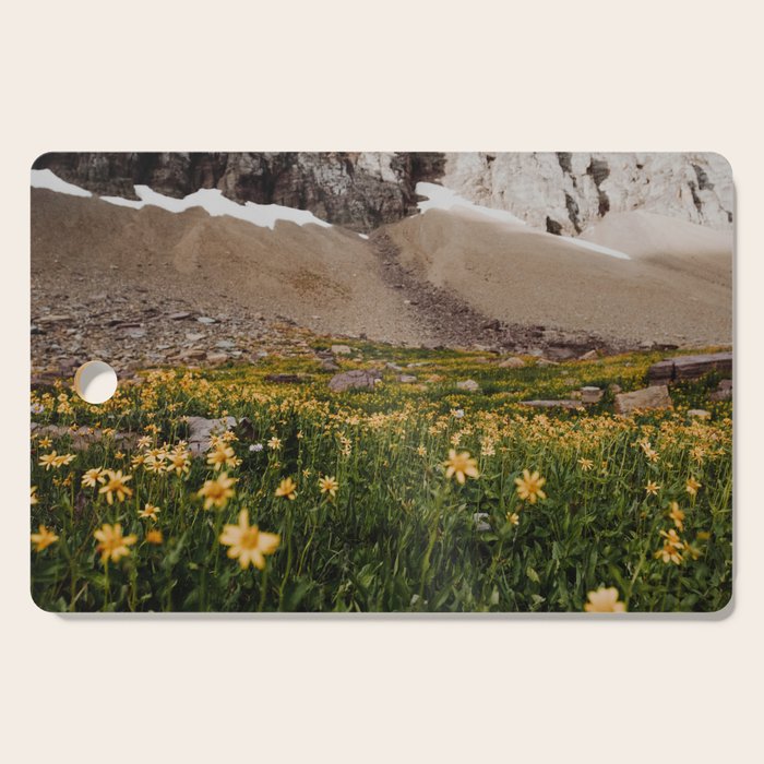 Glacier Wild Flowers Cutting Board Gallery Image 1
