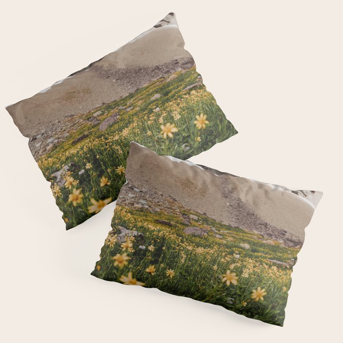 Glacier Wild Flowers Pillow Sham Gallery Image 3