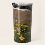 Glacier Wild Flowers Travel Mug Gallery Image 3