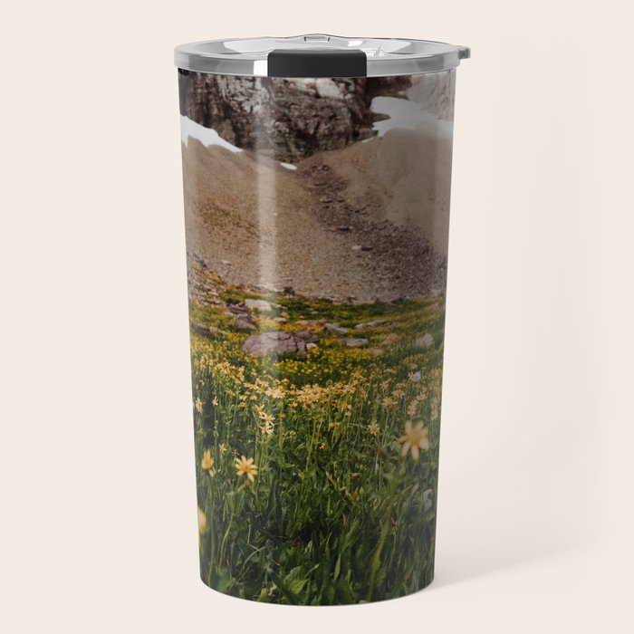 Glacier Wild Flowers Travel Mug Gallery Image 1