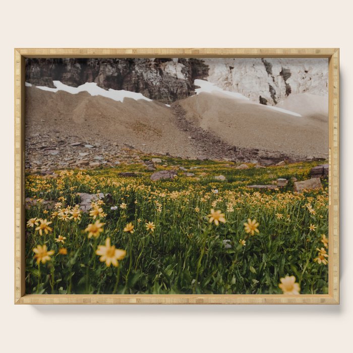 Glacier Wild Flowers Serving Tray Gallery Image 1