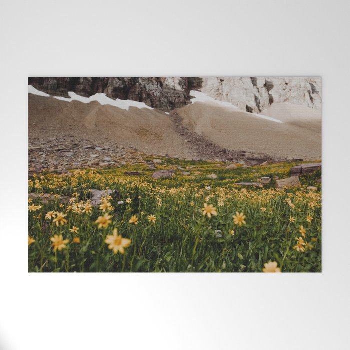 Glacier Wild Flowers Welcome Mat Gallery Image 1