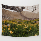 Glacier Wild Flowers Wall Tapestry Gallery Image 4