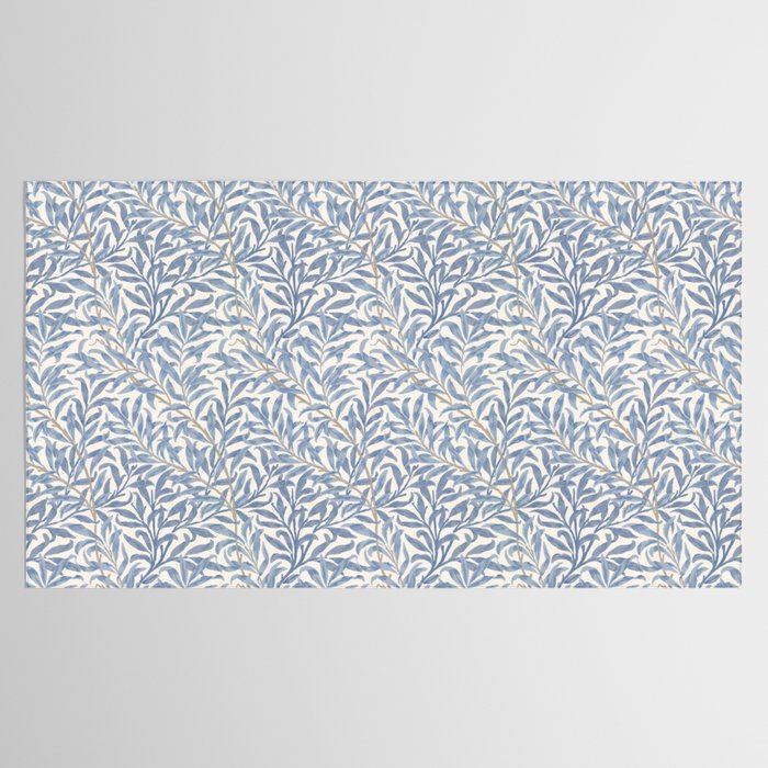 William Morris Willow Bough Blue Delft Porcelain Tablecloth Gallery Image 2