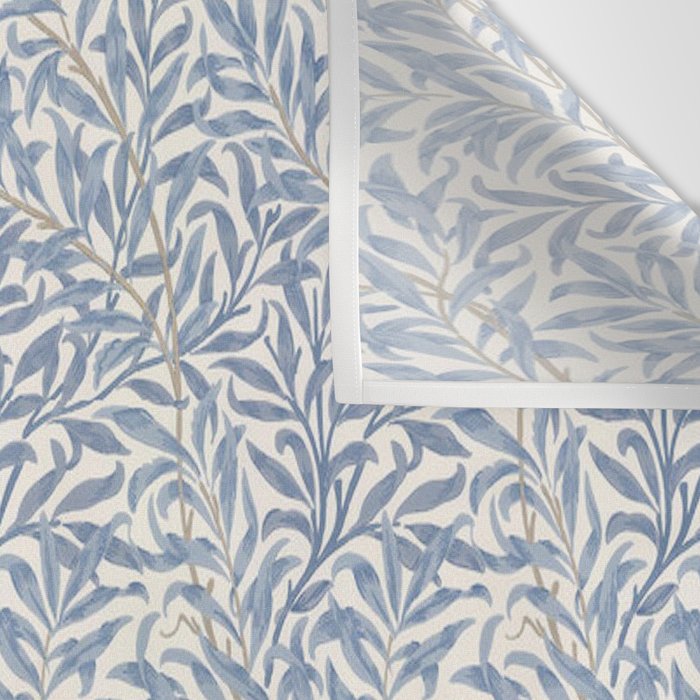 William Morris Willow Bough Blue Delft Porcelain Wall Tapestry Gallery Image 3