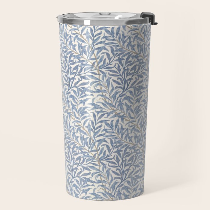 William Morris Willow Bough Blue Delft Porcelain Travel Mug Gallery Image 2