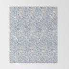 William Morris Willow Bough Blue Delft Porcelain Throw Blanket Gallery Image 2