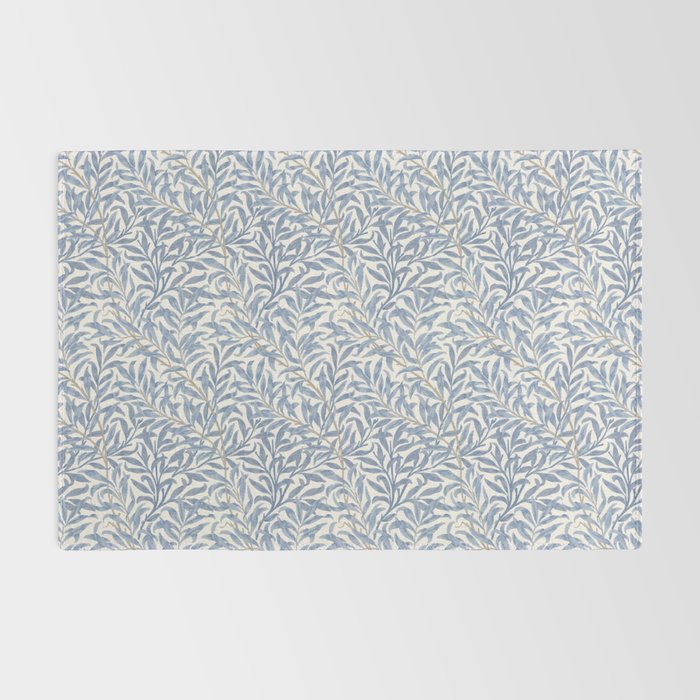 William Morris Willow Bough Blue Delft Porcelain Rug Gallery Image 2