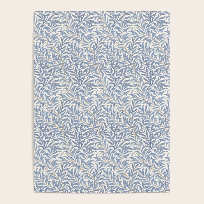 William Morris Willow Bough Blue Delft Porcelain Poster Gallery Image 4