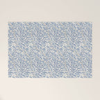 William Morris Willow Bough Blue Delft Porcelain Welcome Mat Gallery Image 1