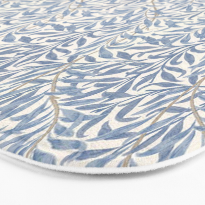 William Morris Willow Bough Blue Delft Porcelain Bath Mat Gallery Image 3