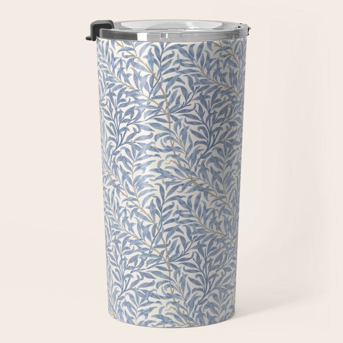 William Morris Willow Bough Blue Delft Porcelain Travel Mug Gallery Image 3