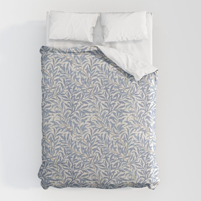 William Morris Willow Bough Blue Delft Porcelain Duvet Cover Gallery Image 1