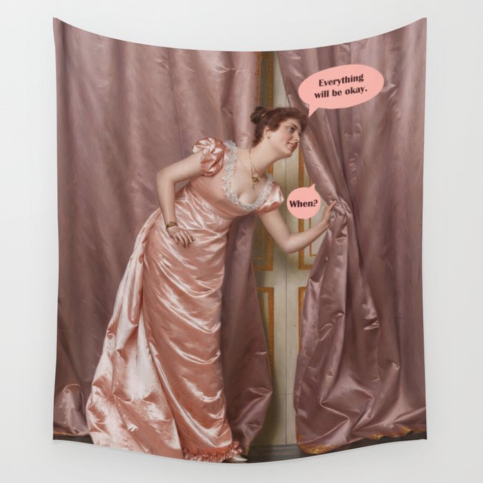 Everything Will Be Okay Wall Tapestry Gallery Image 1