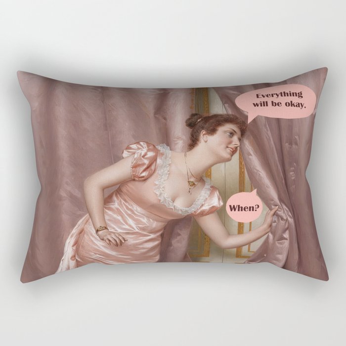 Everything Will Be Okay Rectangular Pillow Gallery Image 1