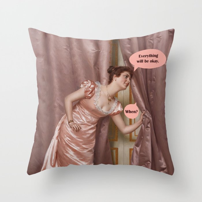Everything Will Be Okay Throw Pillow Gallery Image 6