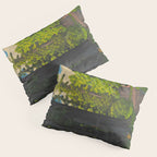 Vintage Japanese Woodblock Print Kawase Hasui Mystical Japanese forest Tall Green Trees Pillow Sham Gallery Image 3